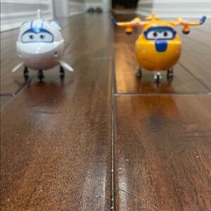 Kids Toy Airplane Set - White and Orange